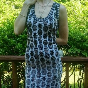 Joseph A cotton beaded accent dress S